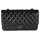 Chanel So Black Patent Crumpled calf leather Medium Classic lined Flap Bag