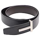 Tom Ford T Icon 40mm Reversible Belt in Black Leather