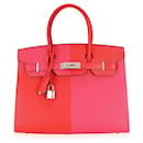 Hermes Nib  Rouge De Coeur & Rose Extreme Epsom Sellier Birkin 30 PHW - Hermès