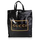 Gucci Black & Gold Coated Canvas Montecarlo Tote 