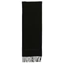 Givenchy Embroidered Fringe Wool Scarf