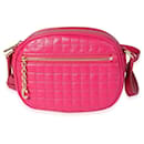 Celine Hot Pink Quilted Calfskin Small C Charm Camera Bag  - Céline