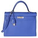 Hermes Bleu Electrique Togo Retourne Kelly 35 Phw  - Hermès