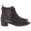 Acne Studios Jensen Ankle Boots in Black Suede 