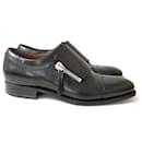 Givenchy Zip Side Black Leather Brogues