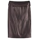 Isabel Marant Pencil Skirt in Black Nappa Leather 