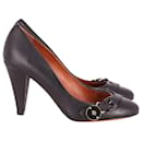 Mulberry New Bayswater Heels in Black Leather