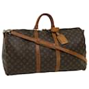 Louis Vuitton Monogram Keepall Bandouliere55 Boston Bag M41414 LV Auth 30582