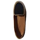 Loafers in raffia and black leather - Robert Clergerie