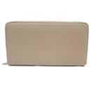LARGE ZIPPED CELINE WALLET IN TAUPE GRAINED LEATHER WALLET - Céline