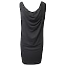 Vivienne Westwood Anglomania Sleeveless Draped Midi Dress in Black Viscose 