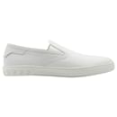 Tods Pantofola Slip-on Loafers in White Leather - Tod's