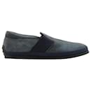 Tod's Slip-on Loafers in Navy Blue Suede