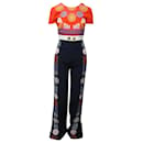 Peter Pilotto Embroidered Jumpsuit in Multicolor Polyamide