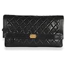 Chanel Black Quilted Lambskin Boy Fold-over Clutch
