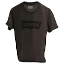Levi's Printed Logo Short Sleeve T-shirt in Grey Cotton Jersey