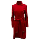 Abrigo Sabrina de fieltro en lana roja de Diane von Furstenberg - Diane Von Furstenberg