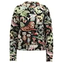 Valentino Sweatshirt mit Tiermotiv aus schwarzer Baumwolle