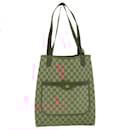GUCCI GG Canvas Web Sherry Line Tote Bag Beige Red Green Auth rd2376 - Gucci