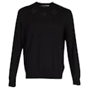 Givenchy Star Applique Sweatshirt in Black Wool 