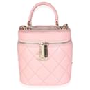 Chanel Light Pink Quilted Lambskin Small Trendy Cc Vanity Case 