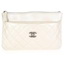 Chanel Ivory Quilted Lambskin Bag In A Bag