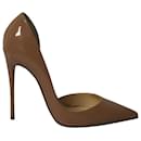 Christian Louboutin Iriza D'orsay Pumps in Nude Patent Leather
