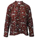 Isabel Marant Etoile Printed Long Sleeve Button Front Shirt in Multicolor Cotton 