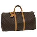 Louis Vuitton Monogram Keepall 55 Boston Bag M41424 LV Auth th2855