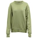 Acne Studios Fairview Sweatshirt mit Rundhalsausschnitt aus grüner Baumwolle