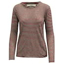 Isabel Marant Kaaron Striped Shirt in Red and Black Linen