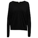Acne Studios V-neck Sweater in Black Merino Wool