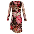 Vivienne Westwood Floral Wrap Dress in Red Viscose