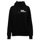 Sacai x The New York Times Truth Hoodie in Black Cotton