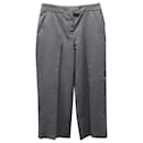 Zac Posen Pantalon Habillé Court en Polyester Gris