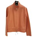 Loro Piana Orange leather Jacket Sz.38