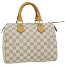 Louis Vuitton Damier Azur Speedy 25 Hand Bag N41534 LV Auth 30750