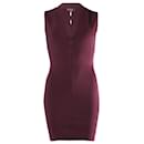 Abito aderente cut-out di Alexander Wang in rayon bordeaux