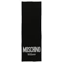 Moschino Logo Two-Tone Wool Scarf