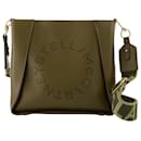 Logo Mini Crossbody in green synthetic leather - Stella Mc Cartney