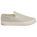 The Row Dean Slip On Sneakers in Grey Canvas - The row
