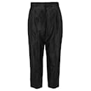 Salvatore Ferragamo High-Waisted Leather Pant