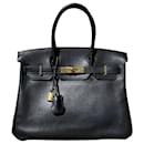 HERMES BIRKIN BAG 30 cm Leather Taurillon Clemence - Hermès