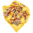 Hermes Yellow Cirque Molier Silk Scarf - Hermès