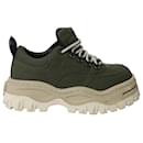 Eytys Chunky Angel Sneakers in Army Green Canvas - Autre Marque