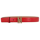 Moschino Leather M-Plaque Belt