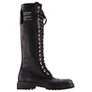 Joe Boot Smooth Cowskin in black leather - Zadig & Voltaire