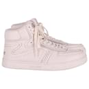 Celine Z High-Top Sneakers in White Leather - Céline