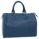 Louis Vuitton Epi Speedy 25 Hand Bag Blue M43015 LV Auth 30860