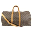 Monogram Keepall Bandouliere 55 Duffle Bag with Strap - Louis Vuitton